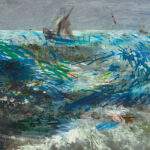 Ralph Kull, 12|04|25 (Detail aus Courbet 'Wellen mit zwei Segelbooten in der Ferne')
